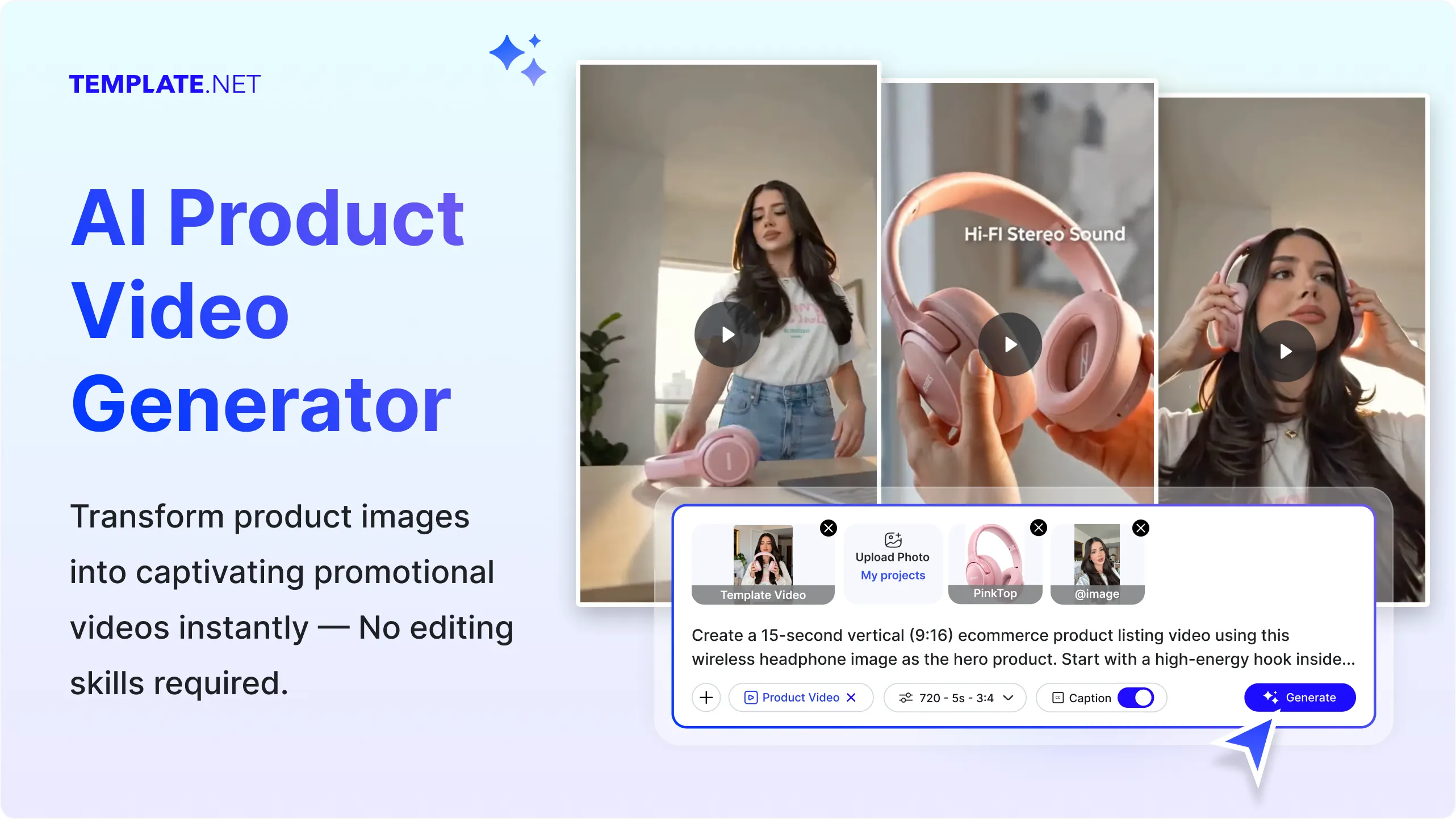 AI Product Video Generator Online , Create Professional Product Videos Online